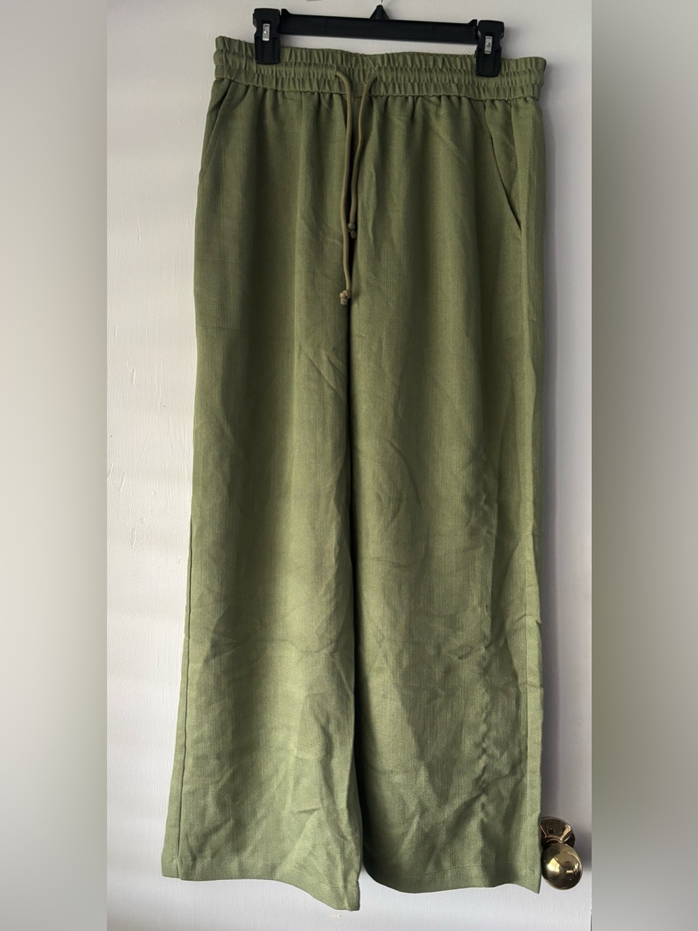 HALARA Olive Green Wide Leg Pants - Picture 3 of 11